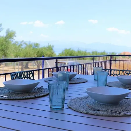Villa Blue Cocoon - Chrani Messinia Peloponnese- Sea View 800 M From Beach Exterior photo